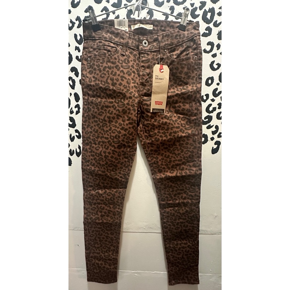 Levi's Leopard Print Skinny Jeans
